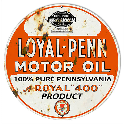 Loyal-Penn Motor Oil Vintage Metal Sign 4 Sizes To Choose From