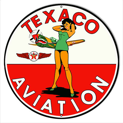 Texaco Aviation Reproduction 14,18,24,30 In Round
