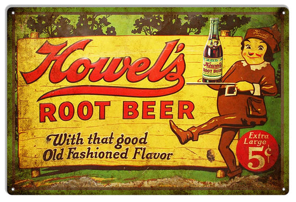 Howels Root Beer Vintage Metal Sign