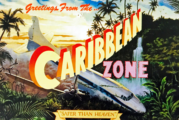 Caribbean Zone 12"x18" Metal Sign - Dave's Collection