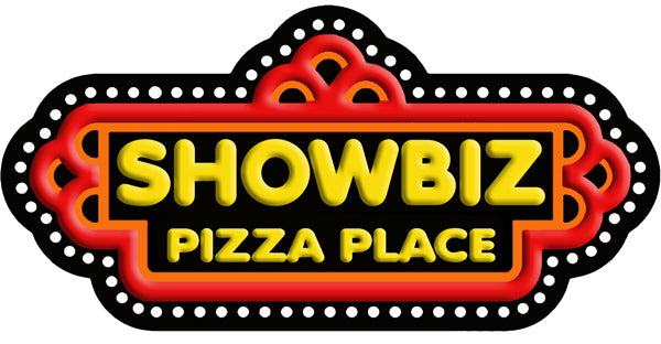 Showbiz Pizza 12"x24" Metal Sign