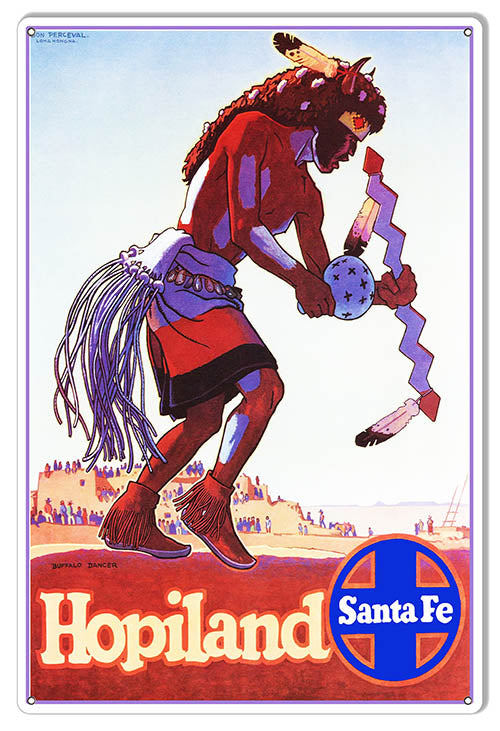 Santa Fe Railways Reproduction Railroad Metal Sign 12x18