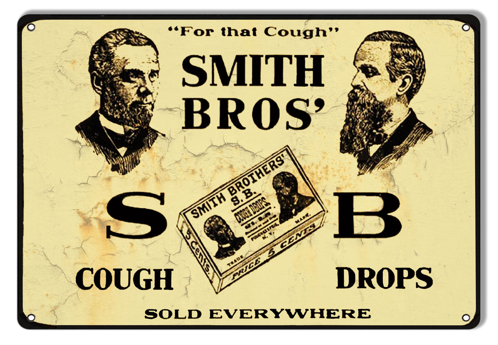 SB Cough Drops Reproduction Nostalgic Metal Sign 9x12