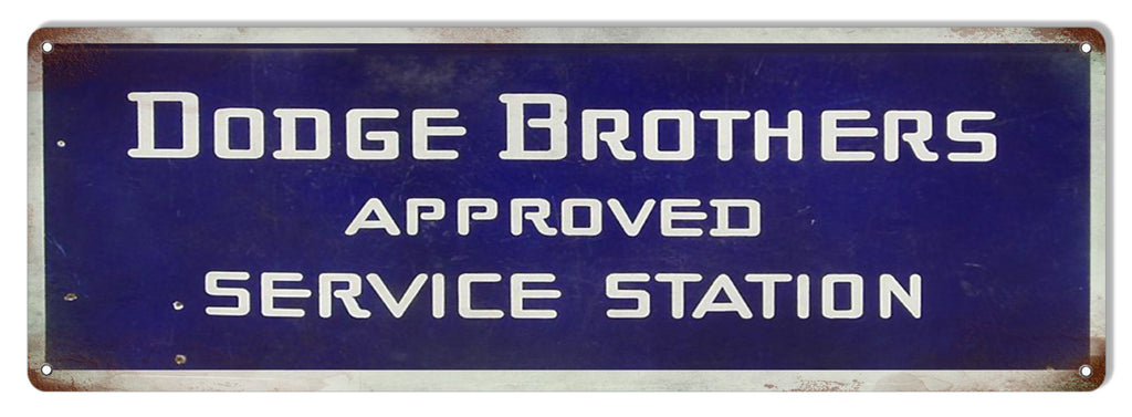 Dodge Brothers Service Station Reproduction Garage Shop Metal  Sign 6″x18″