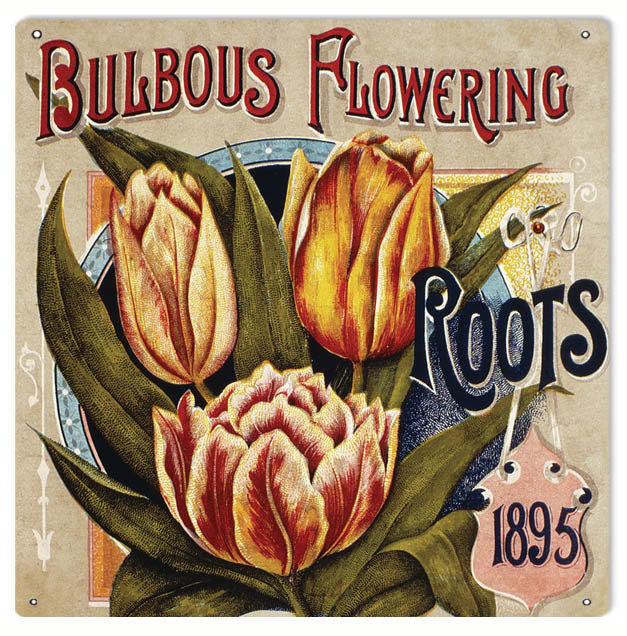 Bulbous Flowering Reproduction Sign 12x12