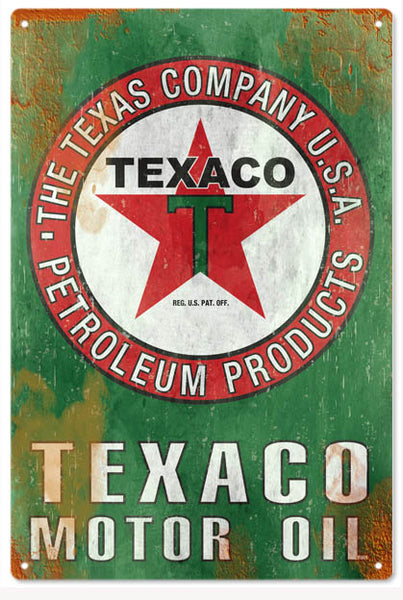 Texaco Reproduction Motor Oil 12x18 Sign