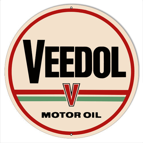 Motor Oil Veedol Garage Shop Reproduction Metal  Sign 14″x14″