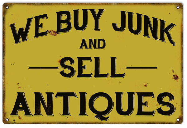 Reproduction Buy Sell Antiques Sign