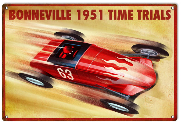 Bonneville 1951 Raceway Reproduction Motor Speedway Sign 12x18