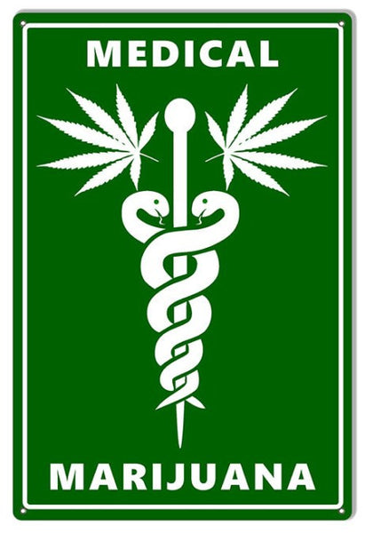 Medical Marijuana Cannabis Sign. 12″×18″