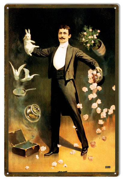 Magical Magician Reproduction Metal  Sign 12″x18″