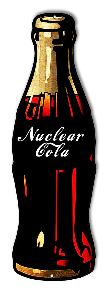 Nuclear Cola Laser Cut Out Reproduction Sign 5.5″X17.5″