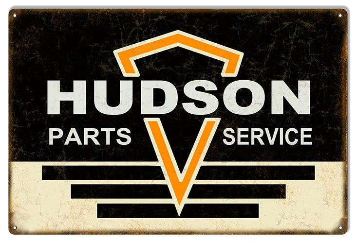 Large Distressed Hudson Parts Garage Shop Reproduction Sign 16″x24″