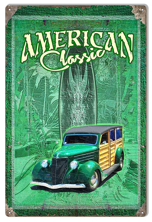 Green American Classic By Artist Phil Hamilton 12″x18″