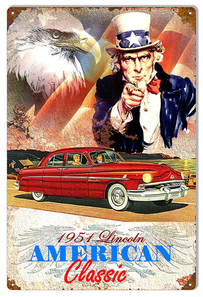 1951 Lincoln Classic By Artist Phil Hamilton 12″x18″