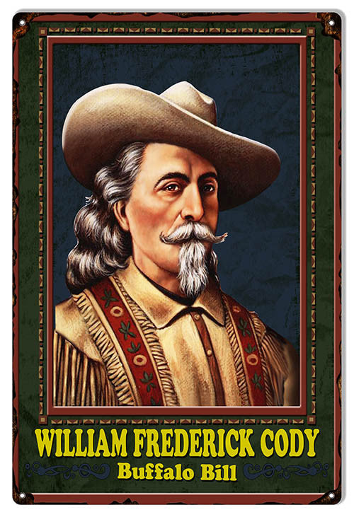 Buffalo Bill Nostalgic Reproduction Sign 12″x18″