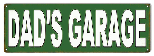 Dads Garage Motor Oil Reproduction Sign 6″x18″