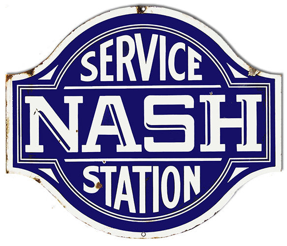 Nash Service Station Laser Cut Out Reproduction Sign 20″x23″