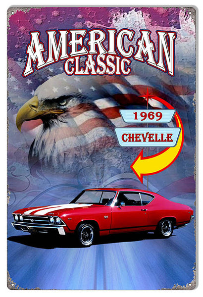 1969 Chevelle Classic By Artist Phil Hamilton 12″x18″