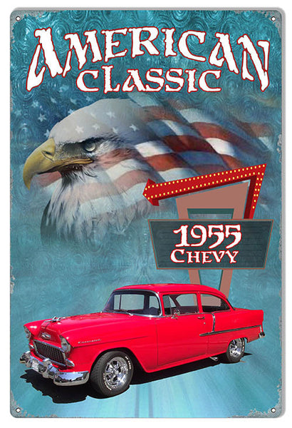 1955 Red Chevy By Artist Phil Hamilton 12″x18″