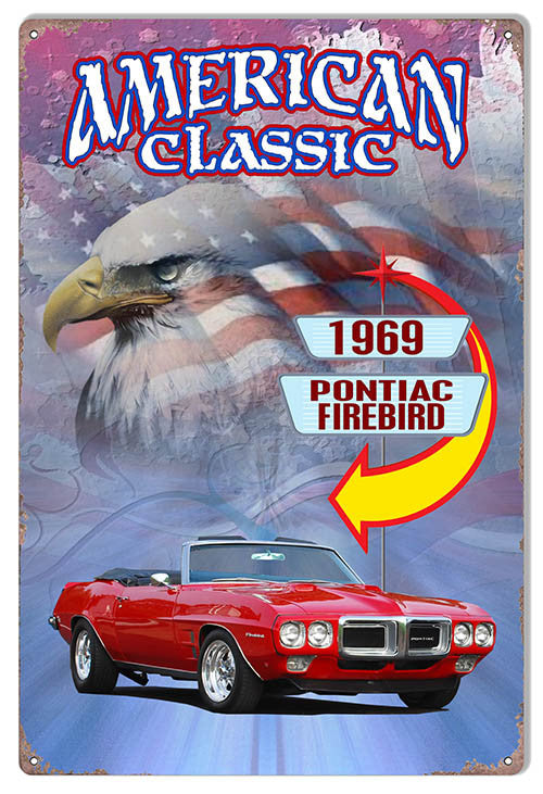 1969 Pontiac Firebird Classic By Artist Phil Hamilton 12″x18″