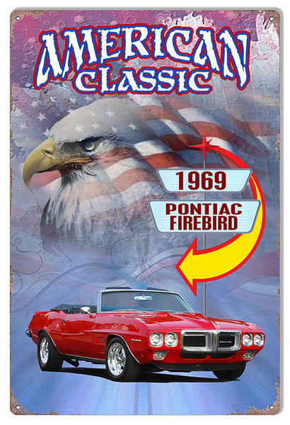 1969 Pontiac Firebird Classic By Artist Phil Hamilton 12″x18″