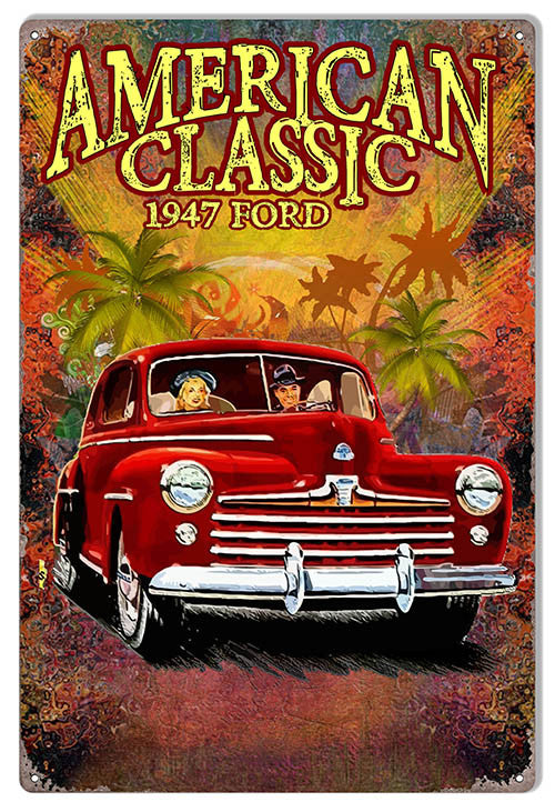 1947 Ford Classic By Artist Phil Hamilton 12″x18″