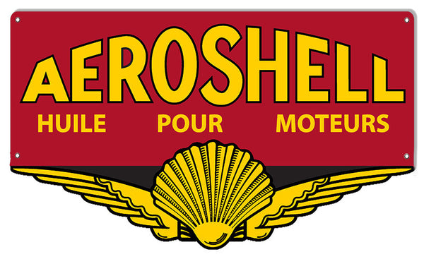 Aeroshell Pour Laser Cut Out Reproduction Sign 14″x23″