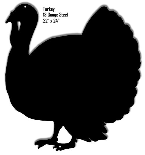 Turkey Animal Silhouette Laser Cut Out Metal  Sign 22″x24″