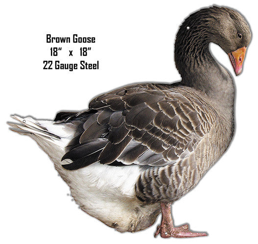 Goose Animal Wall Art Laser Cut Out Metal  Sign 18″x18″