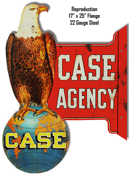 Reproduction Case Agency Laser Cut Out Metal  Sign 17″x25″