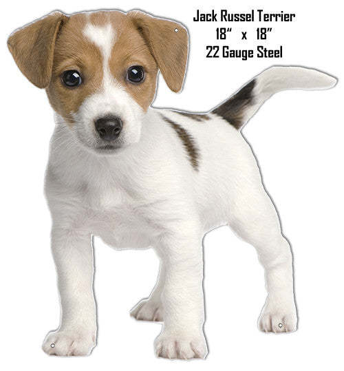 Jack Russell Terrier Wall Art Laser Cut Out Metal  Sign 18″x18″