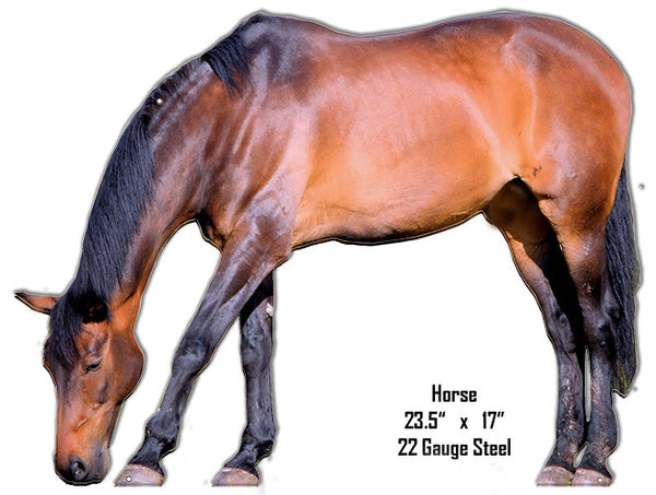 Horse Animal Wall Art Laser Cut Out Metal  Sign 17″x23.5″