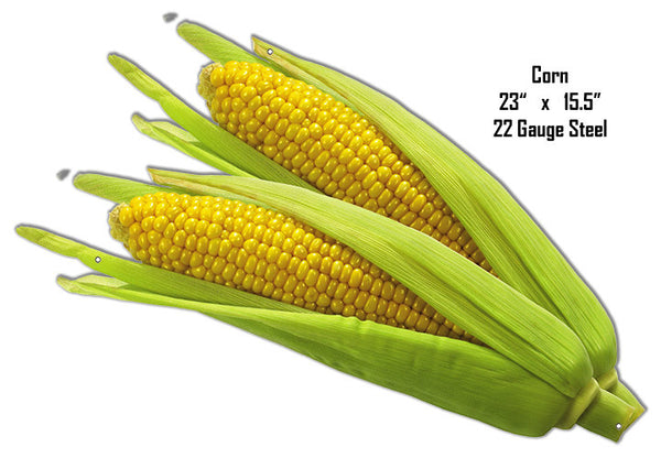 Corn Food Wall Art Laser Cut Out Metal Sign 15.5″x23″
