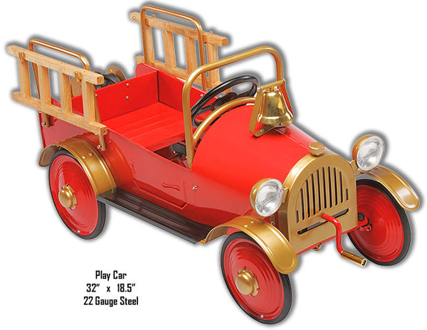 Red Play Car Laser Cut Out Metal Sign 18.5″x32″