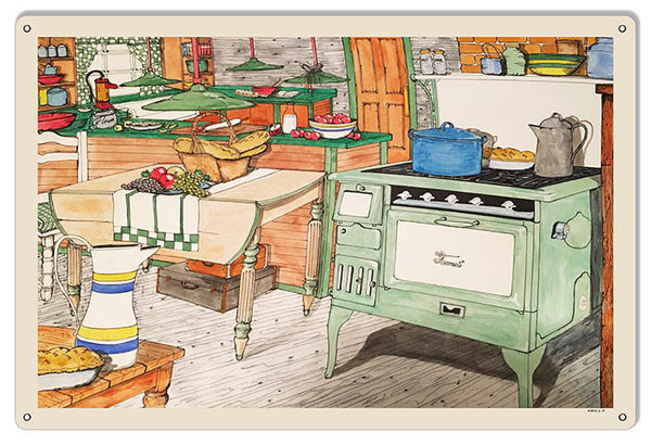 Country Kitchen Reproduction Metal Sign 12″x18″