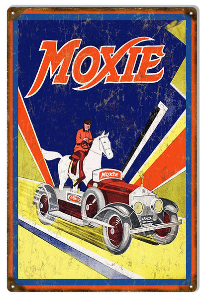 Moxie Reproduction Nostalgic Metal Sign 12″x18″