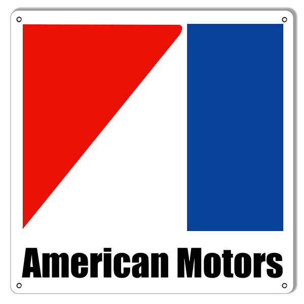 American Motors Automobile Reproduction Garage Shop Sign 12"x12"