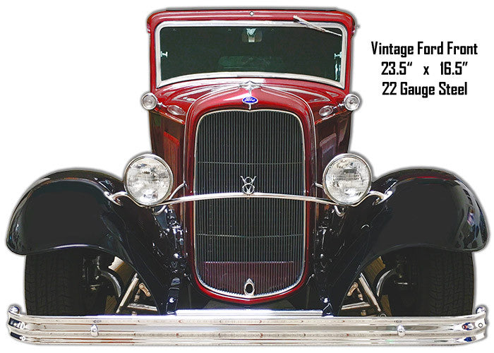 Ford Vintage Front End Laser Cut Out Wall Art 16.5″x23.5″ Metal