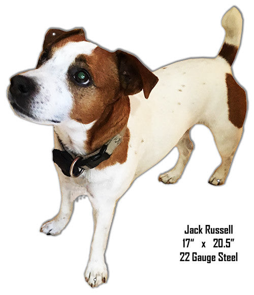 Jack Russell Laser Cut Out Wall Art Metal  Sign 17″x20.5″