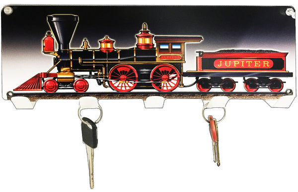 440 Train Laser Cut Out Reproduction Key Holder 6″x12″ Metal