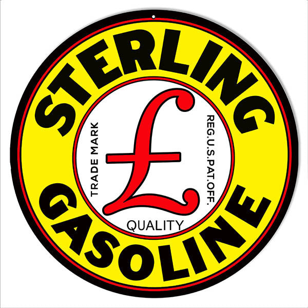 Sterling Motor Oil Reproduction Metal  Sign 14″x14″