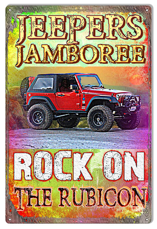 Jeepers Jamboree Reproduction By Artist Phil Hamilton 12″x18″ Metal Sign