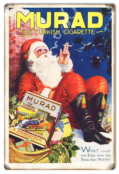 Murad Cigarette Reproduction Cigar Metal  Sign 12″x18″