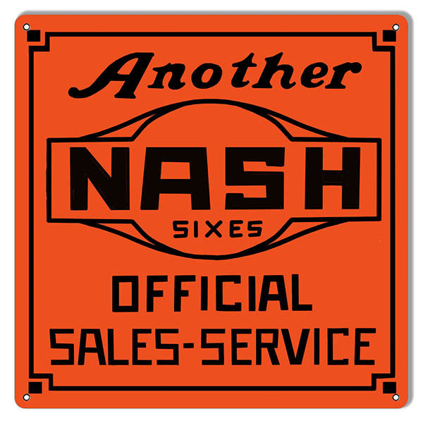 Another Nash Gas Station Reproduction Metal  Sign 12″x12″
