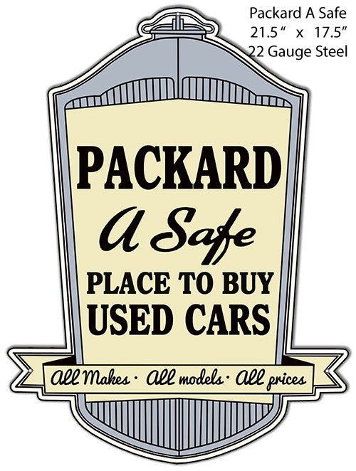 A Safe Place To Buy Packard Reproduction Metal Laser Cut Out 17.5″x21.5″