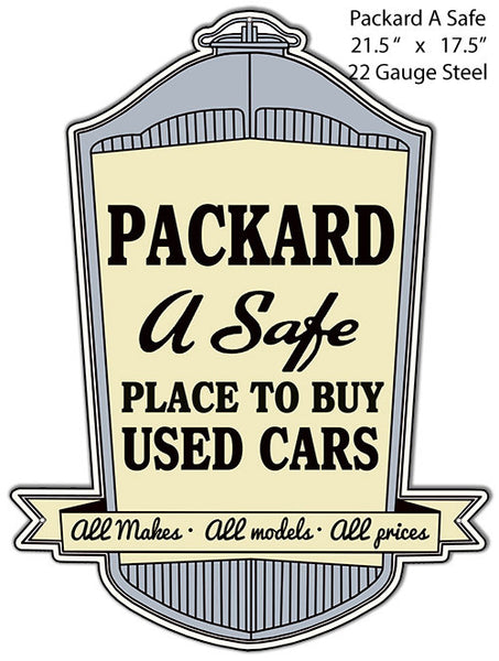 A Safe Place To Buy Packard Reproduction Metal Laser Cut Out 17.5″x21.5″