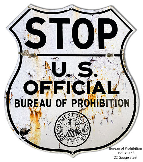 Stop US Official Reproduction Laser Cut Out Metal  Sign 15″x17″