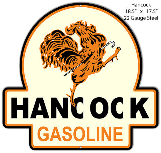 Hancock Laser Cut Out Reproduction Metal  Sign 18″x19″