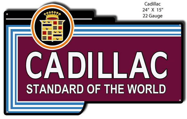 Cadillac Standard Reproduction Laser Cut Out 15″x24″
